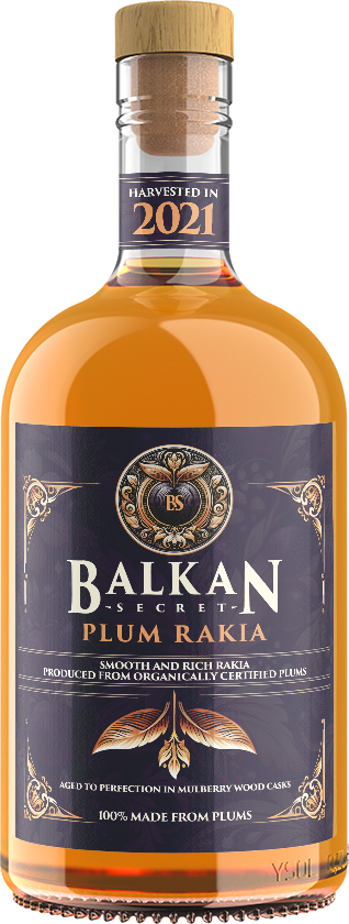 Balkan Secret Plum Rakia, Harvest 2021, 40%, 500 ml