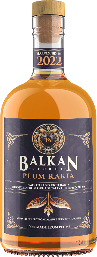 Balkan Secret Plum Rakia, Harvest 2022, 40%, 500 ml